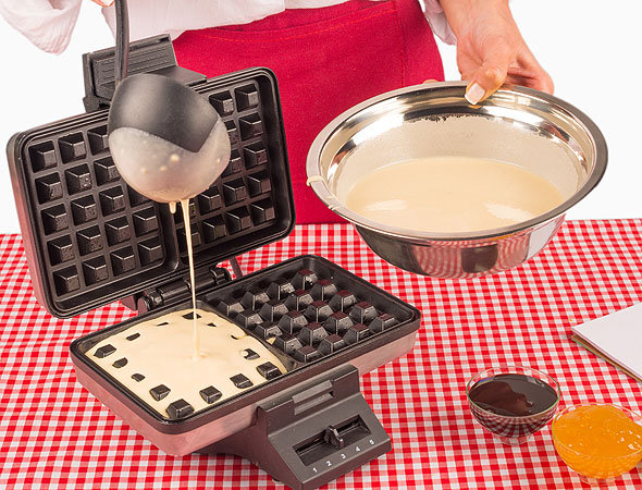 Как приготовить Домашние вафли на сковороде хрустящие без вафельницы просто рецепт пошаговый