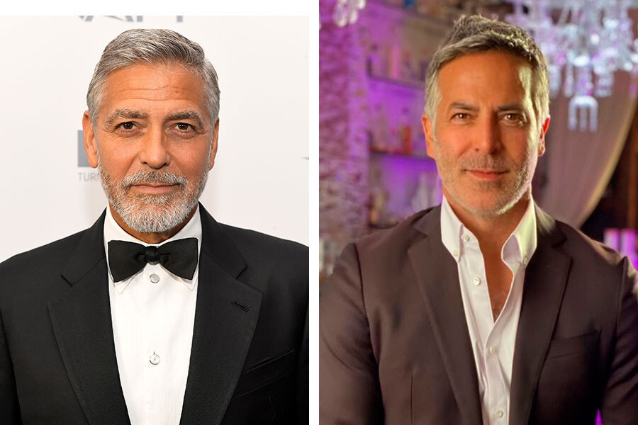 Джордж Клуни (слева) и Гильермо Сапата (справа)