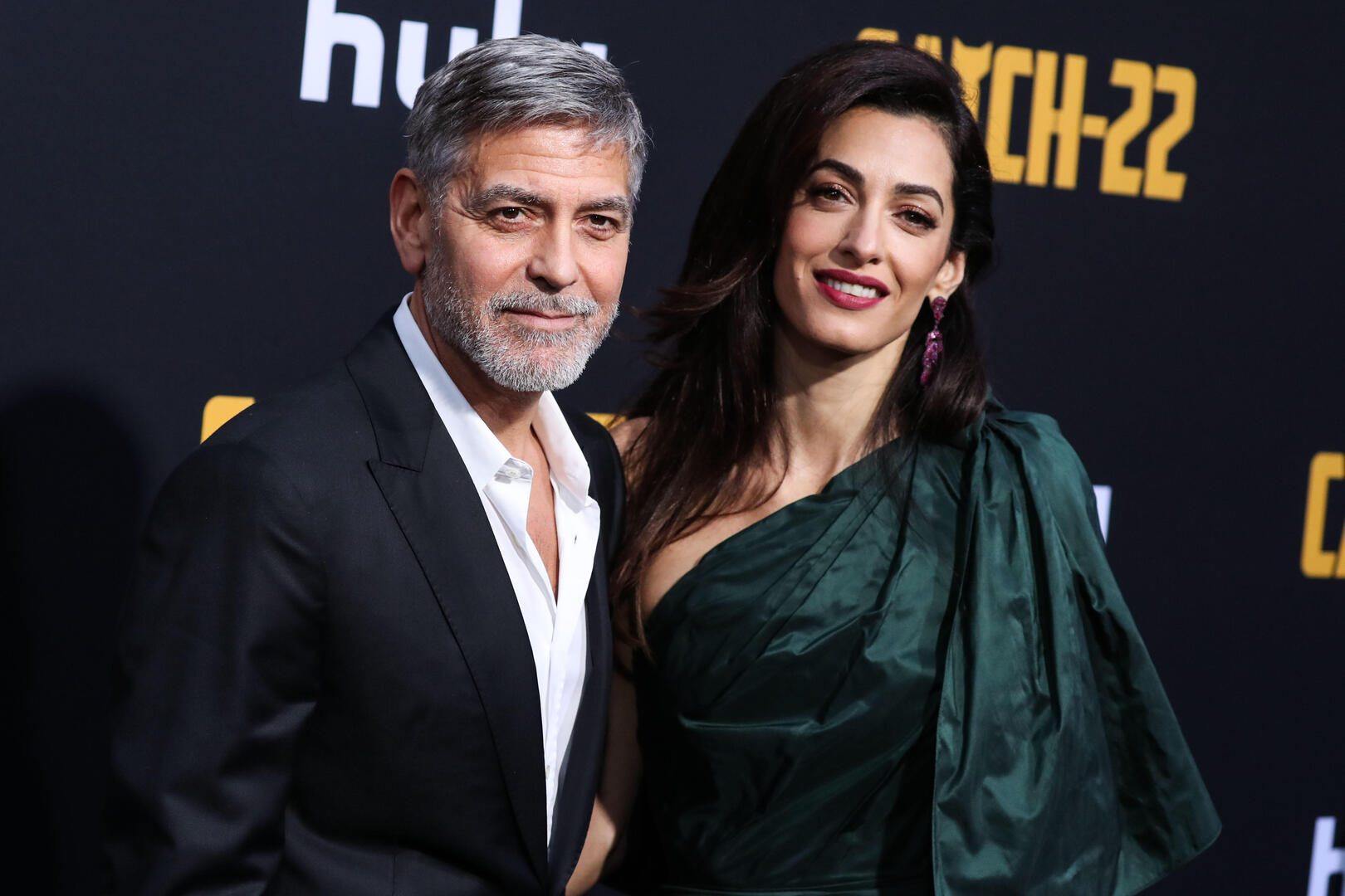 Джордж Клуни с супругой