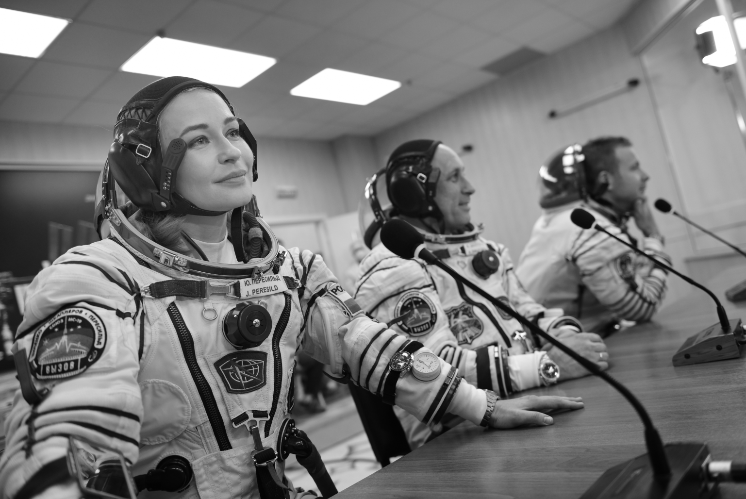 Пресс-конференция космонавтов