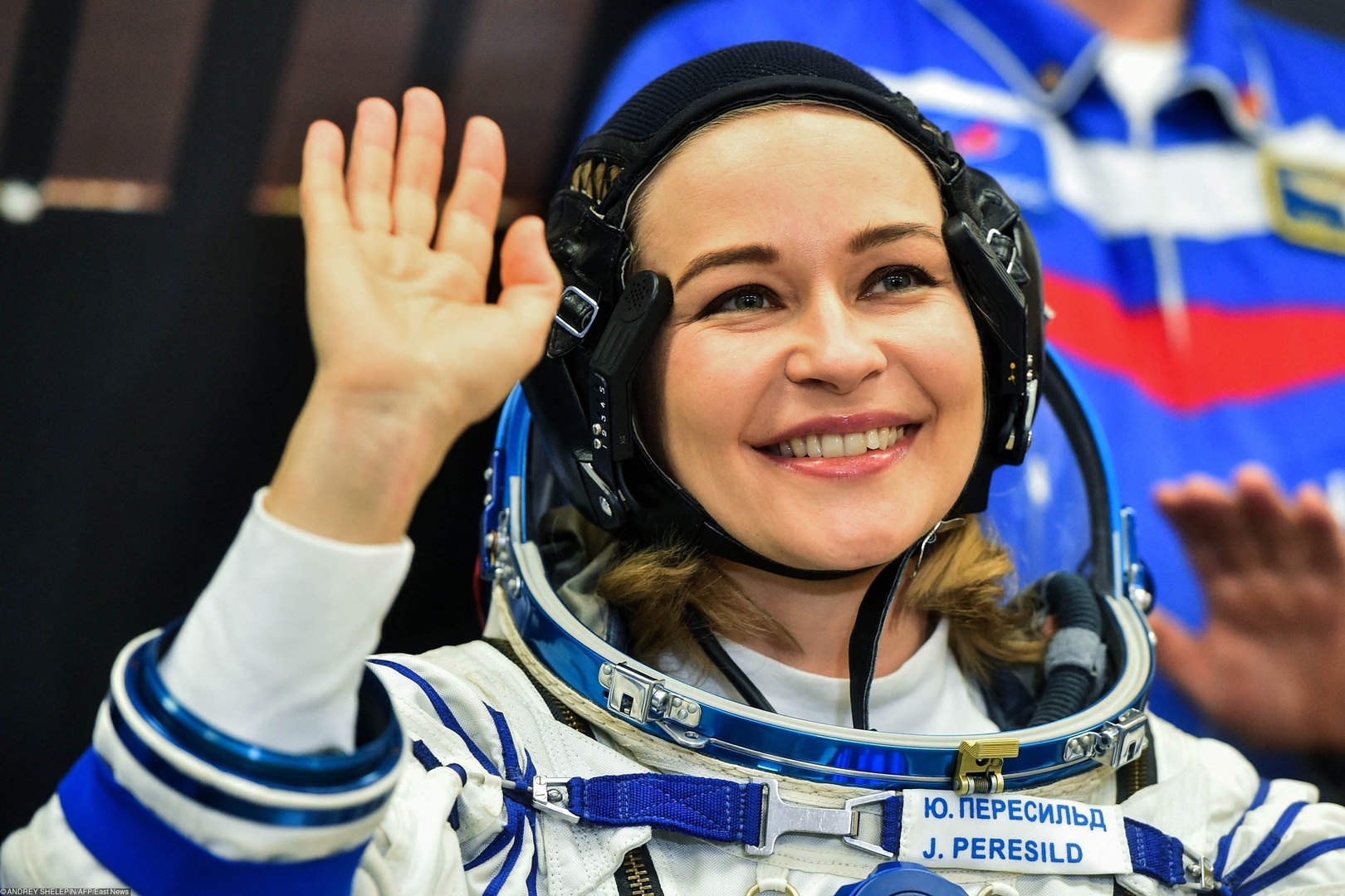 Юлия Пересильд перед отправкой в космос