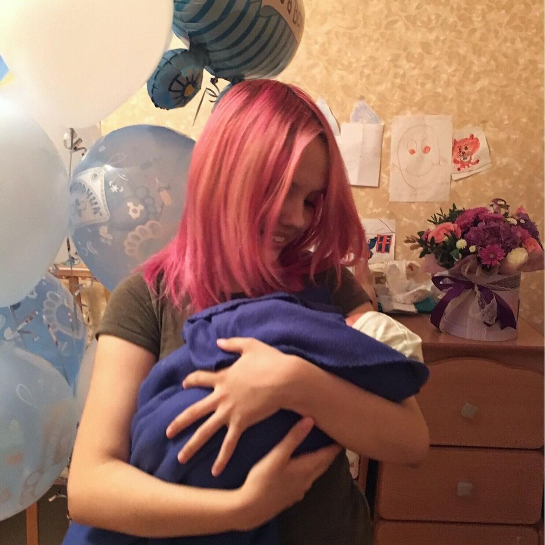 Майя Акимова с сыном