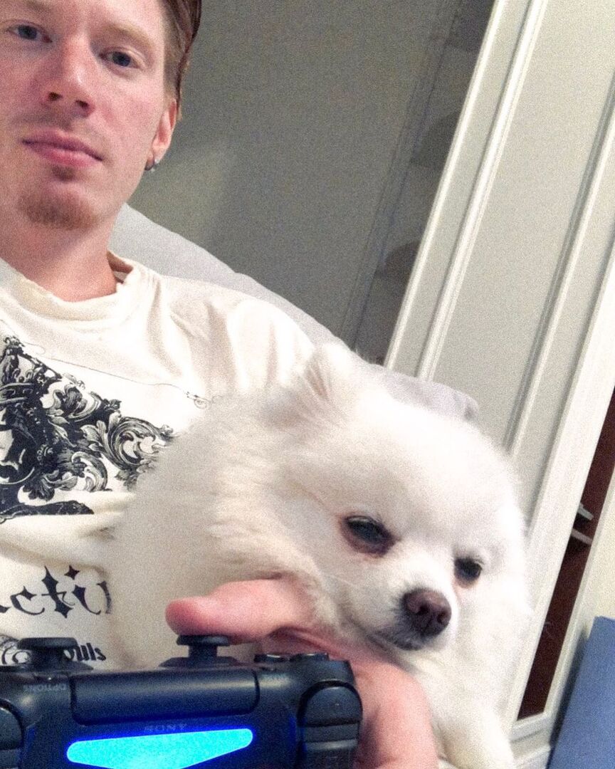 Никита Пресняков с питомцем