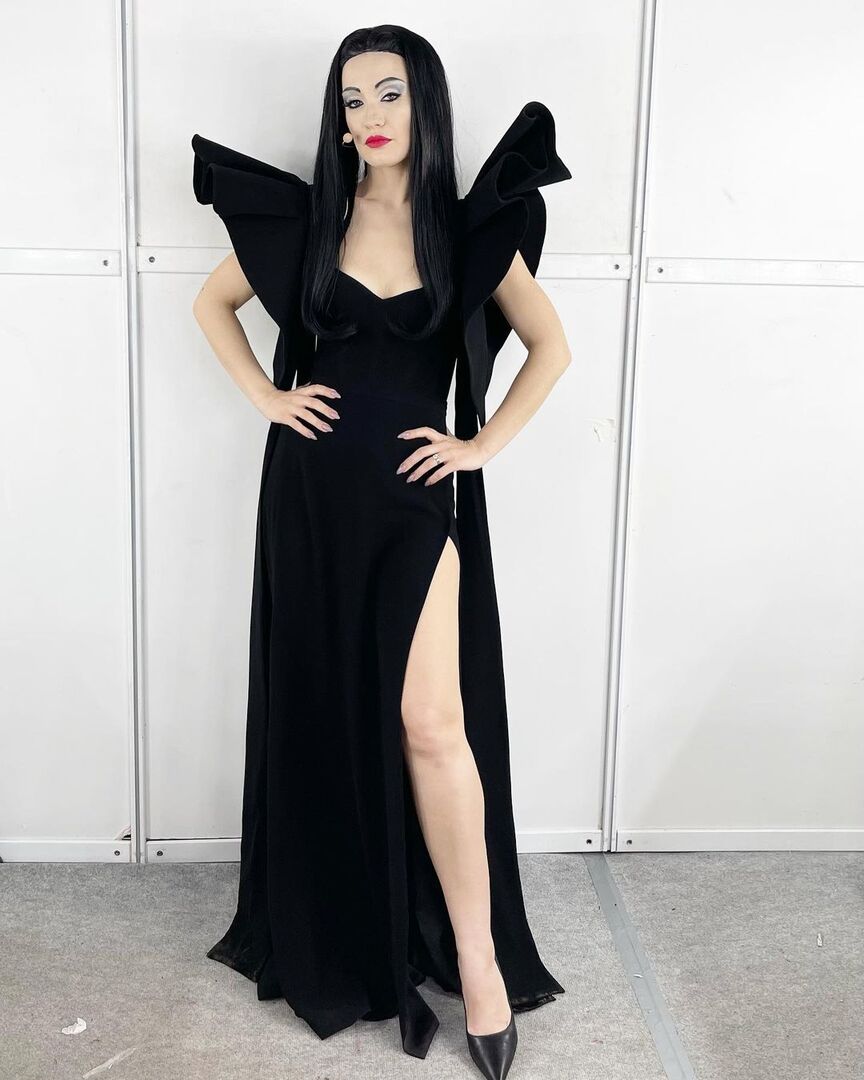 Виктория Дайнеко в образе на Хэллоуин 2021 года