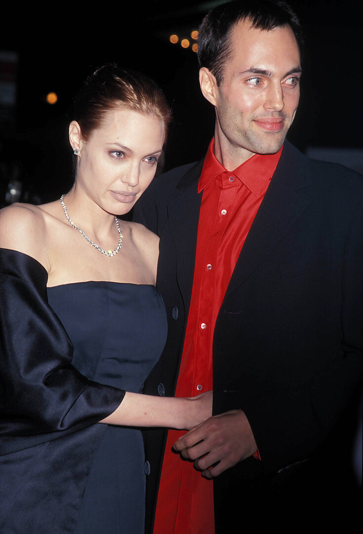 Анджелина Джоли и Джеймс Хейвен в 1999 году