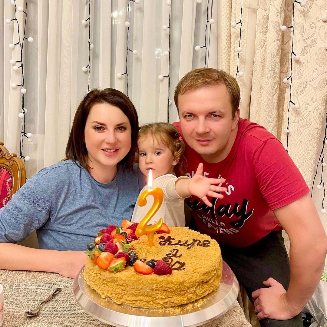 Ирина Слуцкая с супругом Алексеем Говыриным и дочерью Кирой