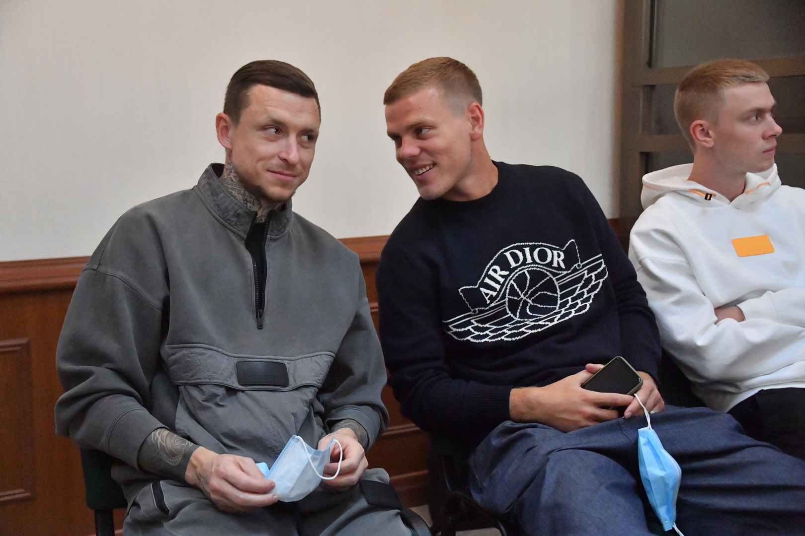 Александр Кокорин и Павел Мамаев на слушании дела о драке в центре Москвы