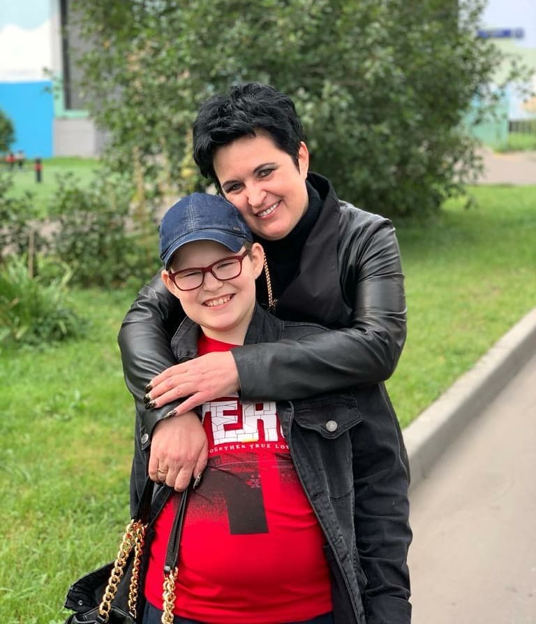 Елена Голунова с сыном
