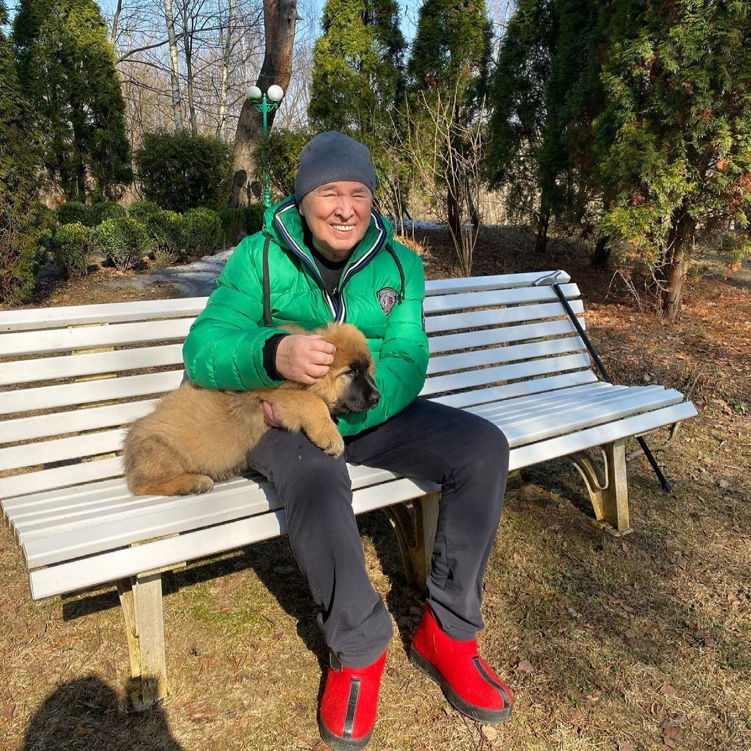 Вячеслав Зайцев со своей собакой