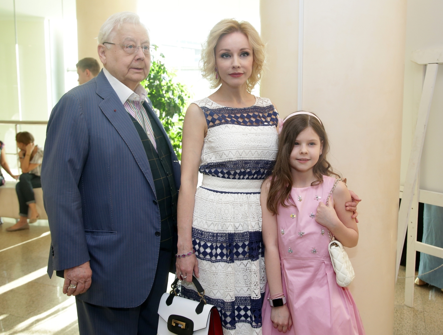 Олег Табаков и Марина Зудина с дочерью