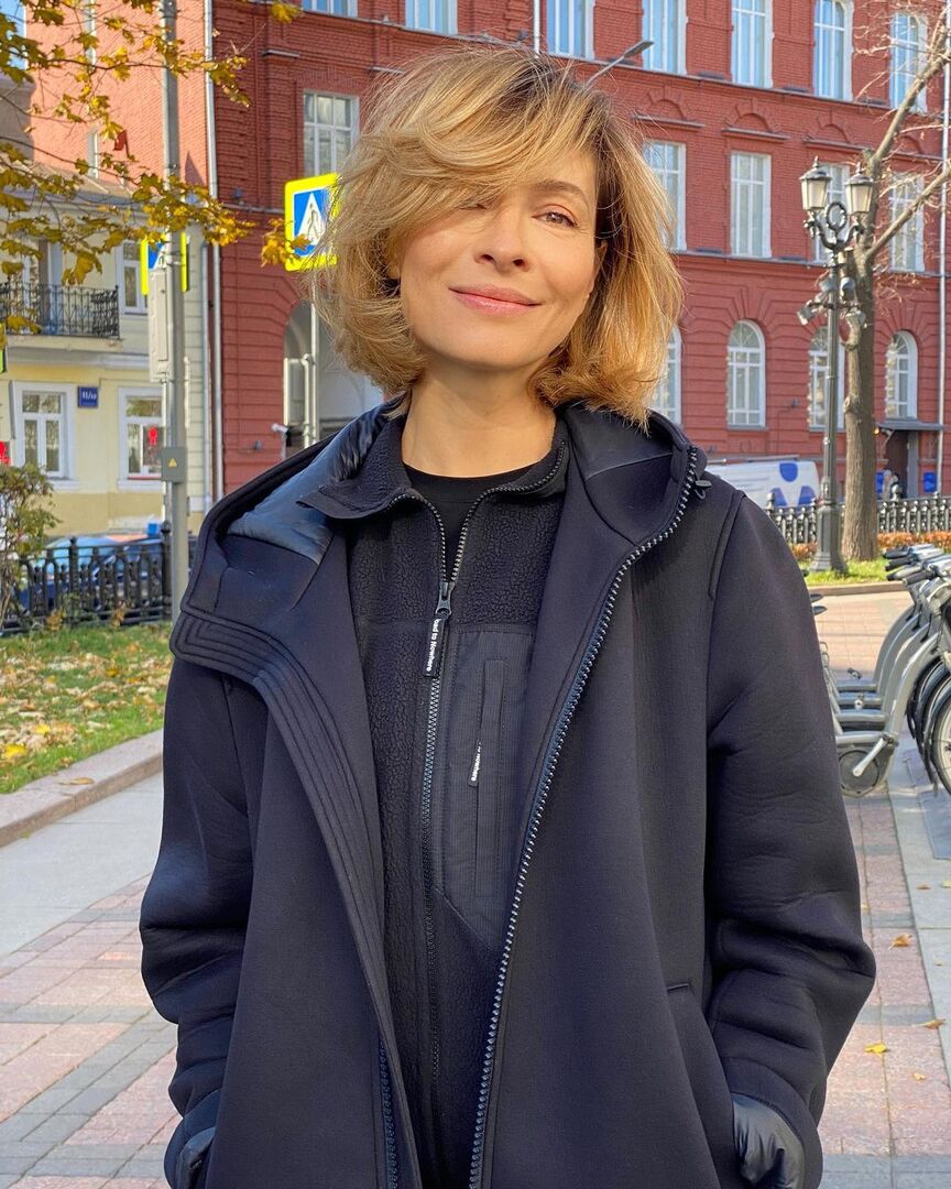 Елена Подкаминская во время прогулки по Москве