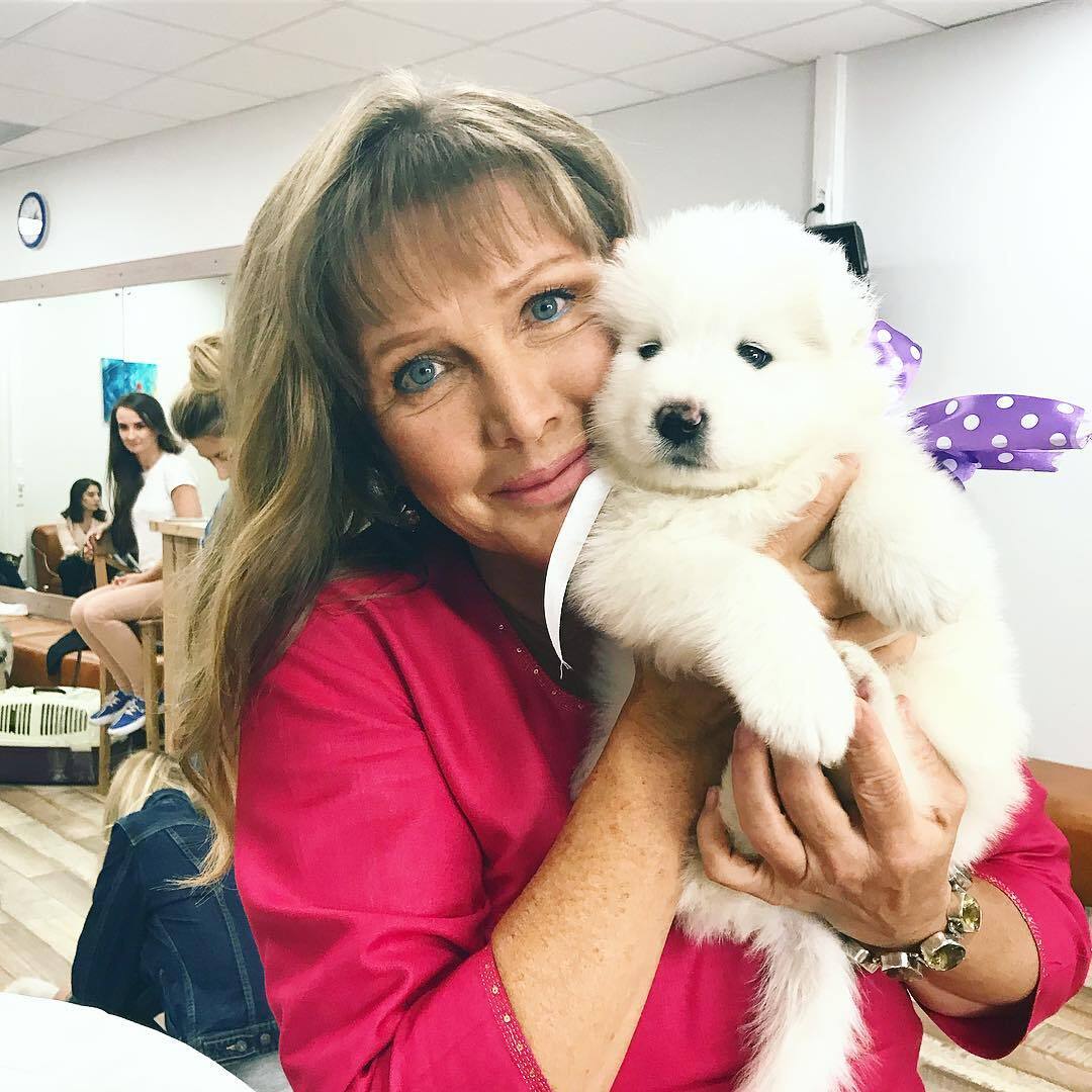 Елена Проклова с собачкой