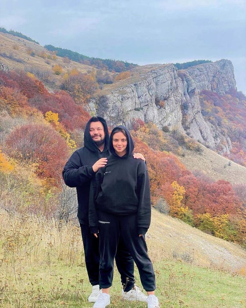 Сергей Жуков с супругой Региной в горах