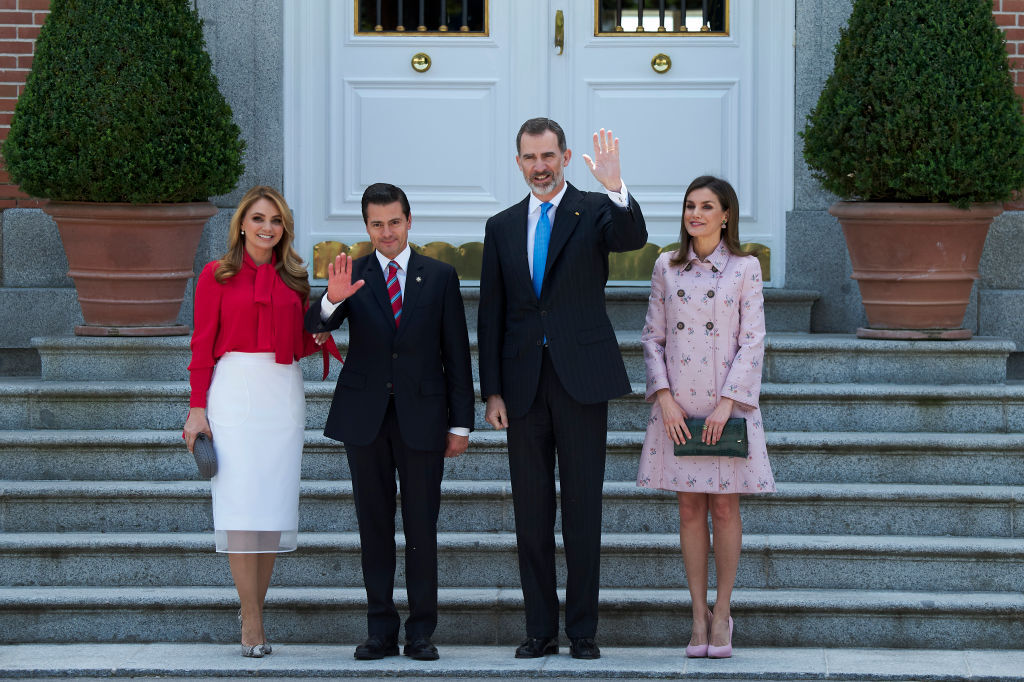 Анхелика Ривера, Энрике Пенья Ньето, король Испании Филипп и королева Летисия