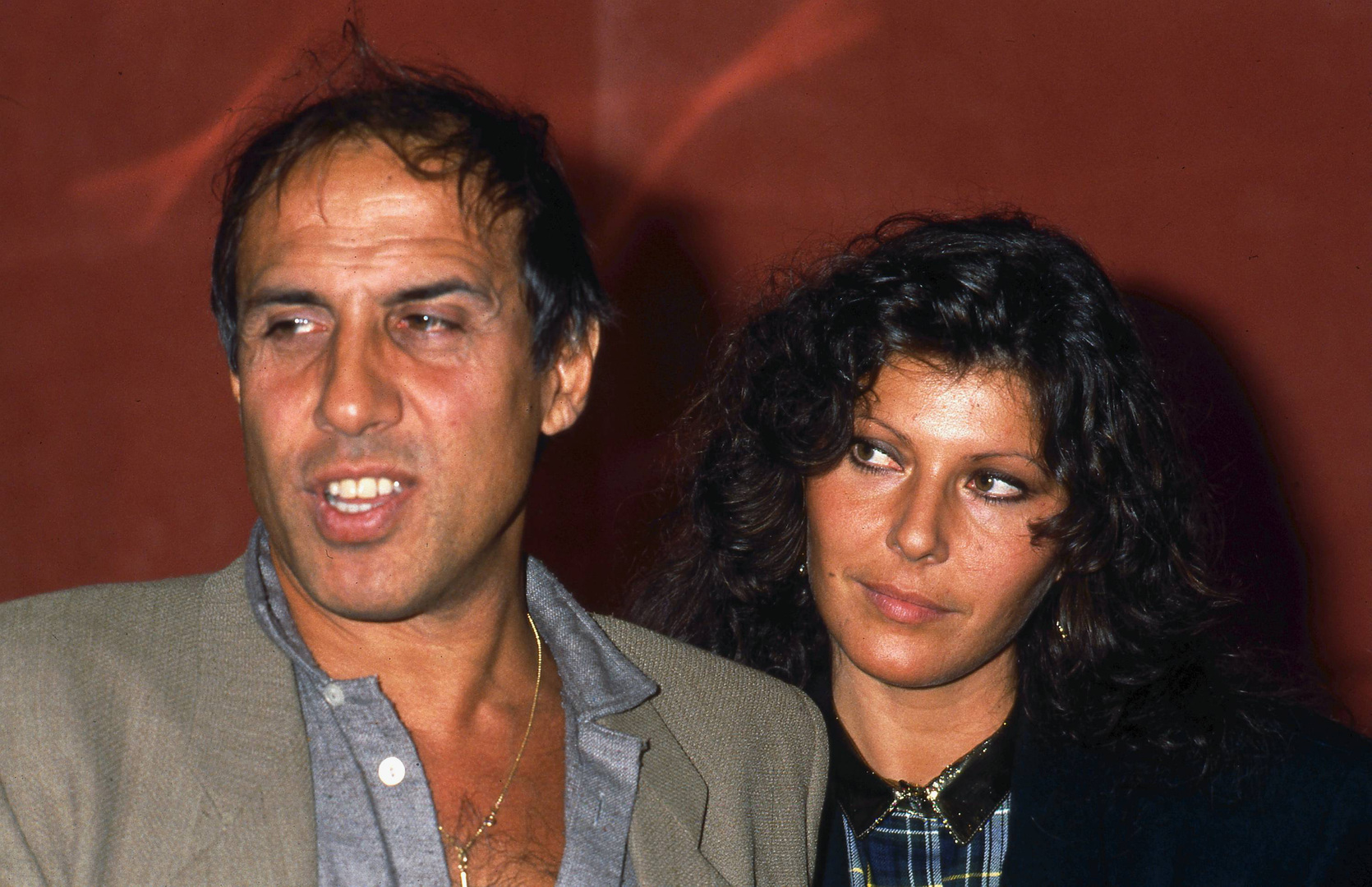 Адриано Челентано и Клаудиа Мори в 1980 году