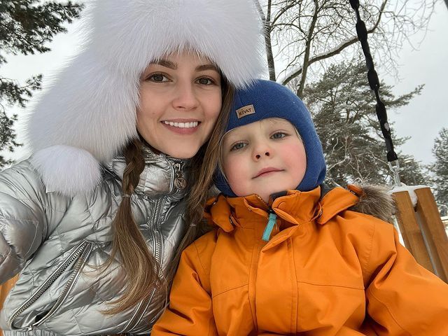 Анна Михайловская с сыном