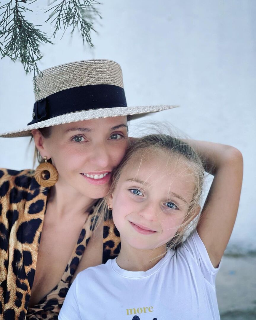 Татьяна Навка и ее дочь Надежда