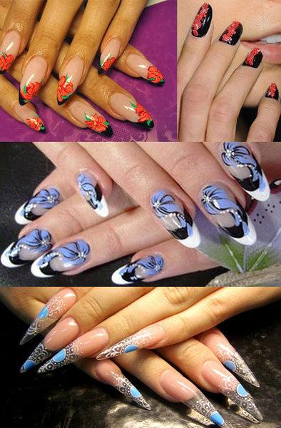 Дизайн Острых Ногтей Рисунки Фото