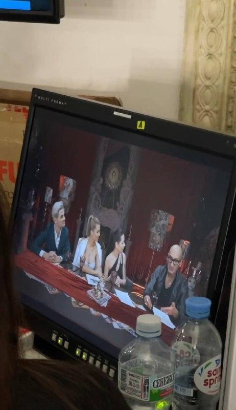 Виктория Боня на съемках