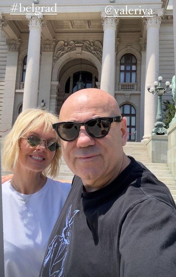 Продюсер Иосиф Пригожин и певица Валерия