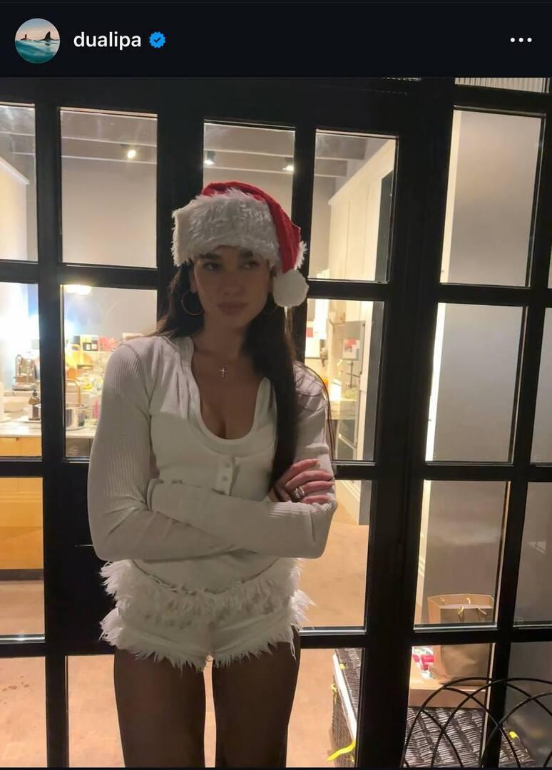 Дуа Липа снялась в ультракоротких шортах из искусственного меха