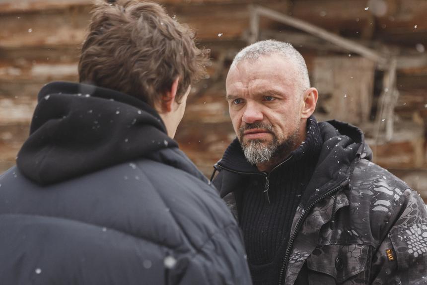 Владимир Епифанцев на съемках "Макс и Гусь"