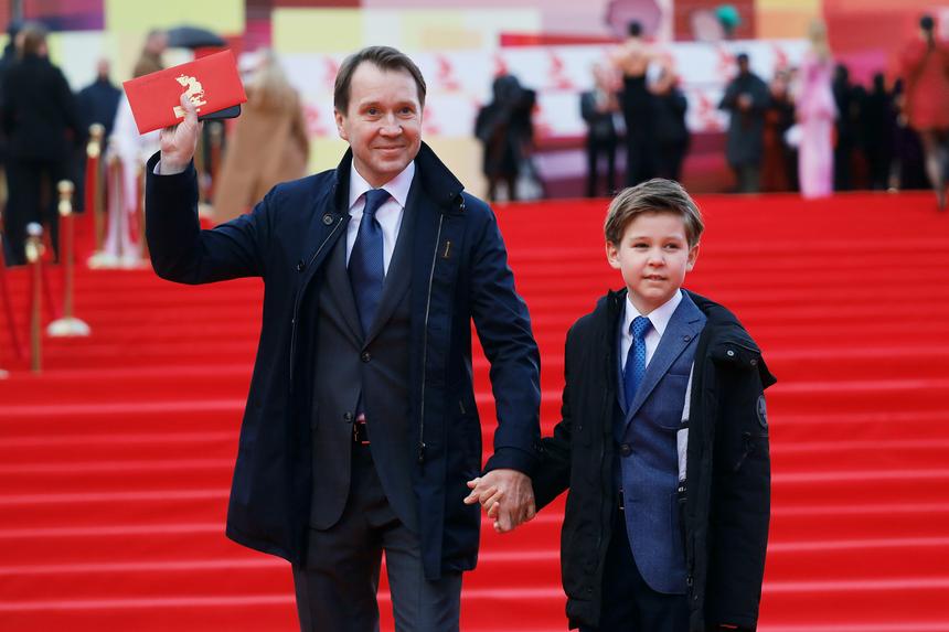 Евгений Миронов с сыном Петром