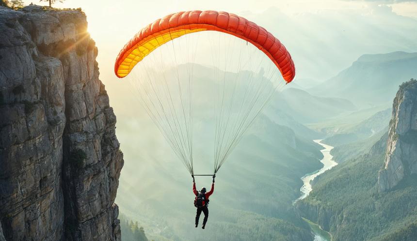 Украинца поймали при попытке побега из страны в Молдавию на параплане